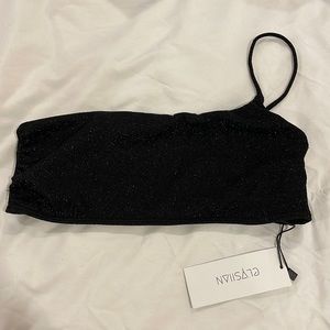 Elysiian Black Malibu Bikini Top Medium